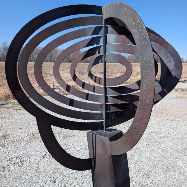 Orbital[1] full front view of sculpture