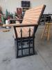 side view of the bench