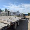 Photo of the railing on the trailer for installation